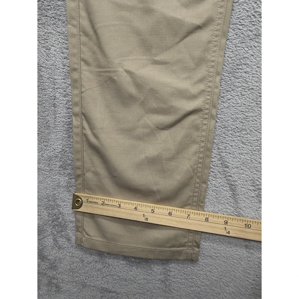 Oakley Pants Mens Measured 36x33 Beige Chino Slim Fit Canvas‎ Pockets Straight